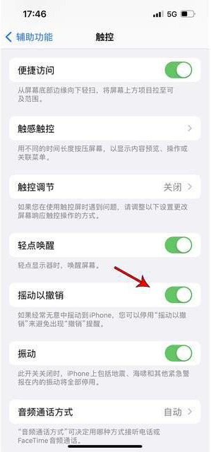 左权苹果手机维修分享iPhone手机如何设置摇一摇删除文字 